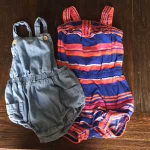 2 old navy rompers
